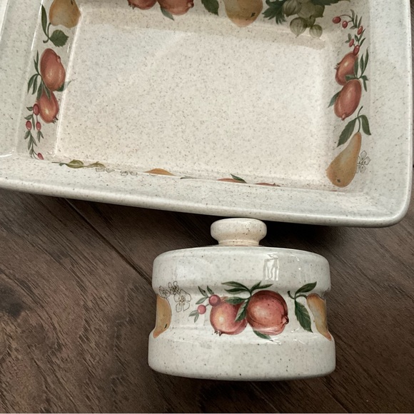 3 Pc Set Vintage Stoneware Wedgwood Quince Baking - Picture 5 of 9